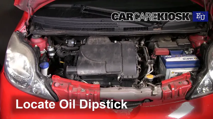 2008 Peugeot 107 Trendy 1.0L 3 Cyl. Oil Check Oil Level